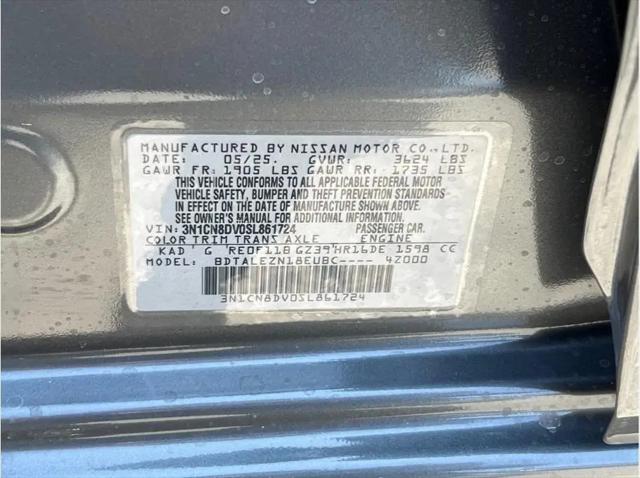 2025 Nissan Versa 1.6 S