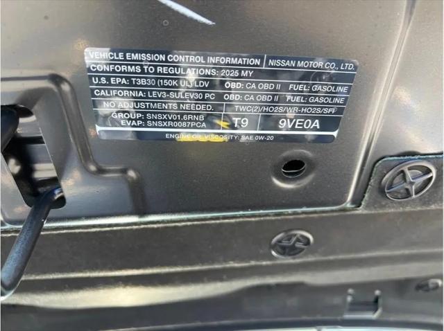 2025 Nissan Versa 1.6 S
