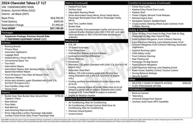2024 Chevrolet Tahoe 4WD LT