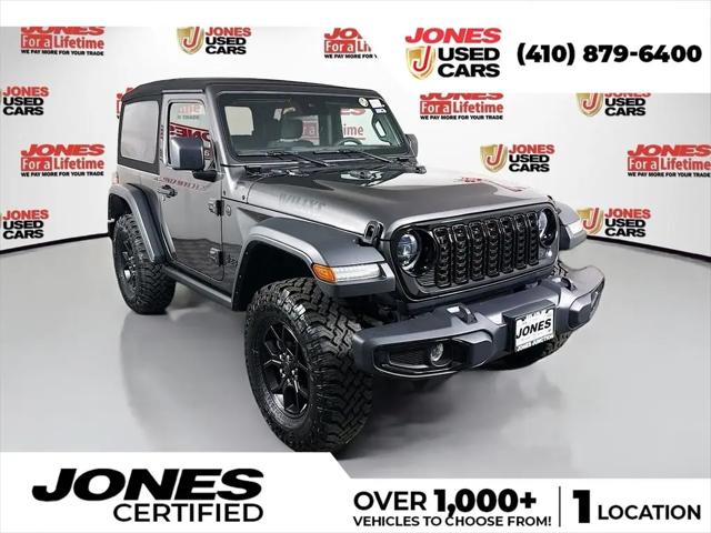 2024 Jeep Wrangler 2-Door Willys 4x4 for sale in Bel Air, MD
