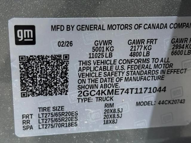 2026 Chevrolet Silverado 2500HD Crew Cab, Standard Bed, WT, 4WD