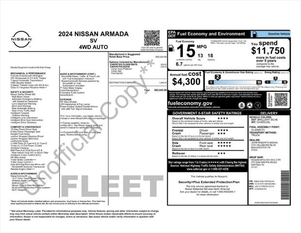 2024 Nissan Armada SV 4WD