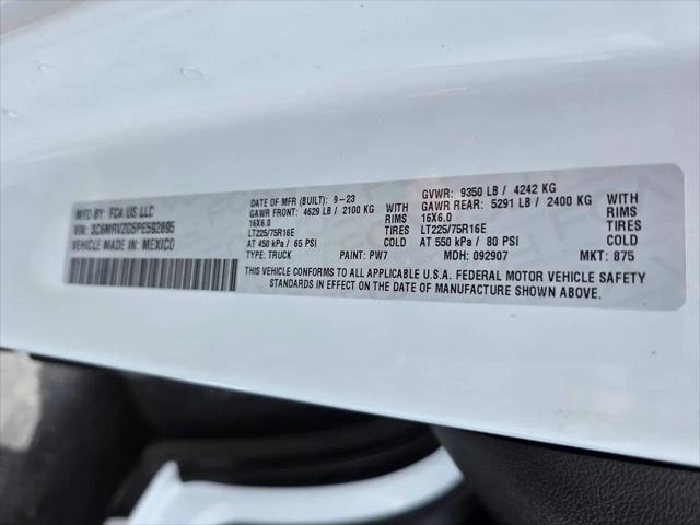 2023 Ram ProMaster Cargo Van Super High Roof 159" WB EXT