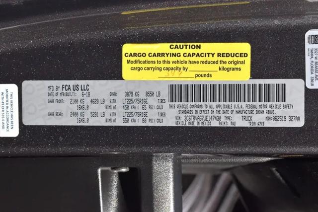 2018 Ram ProMaster Cargo Van Low Roof 136" WB