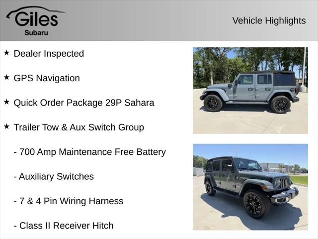 2024 Jeep Wrangler 4xe Sahara 4xe