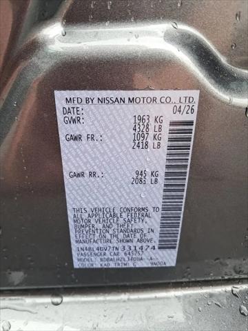 2026 Nissan Altima SV FWD