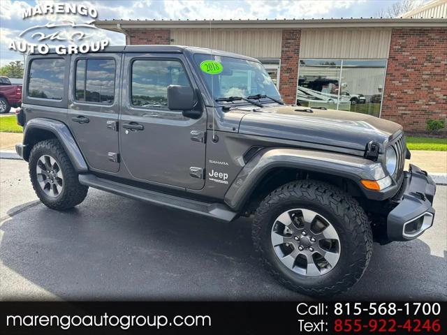 2018 Jeep Wrangler Unlimited Sahara 4x4 for sale in Marengo, IL