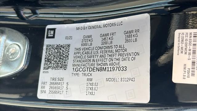 2021 Chevrolet Colorado 4WD Crew Cab Short Box Z71