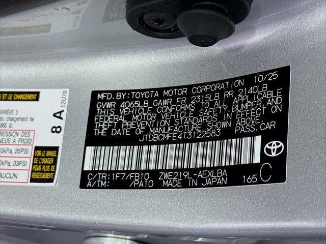 2026 Toyota Corolla Hybrid Hybrid LE