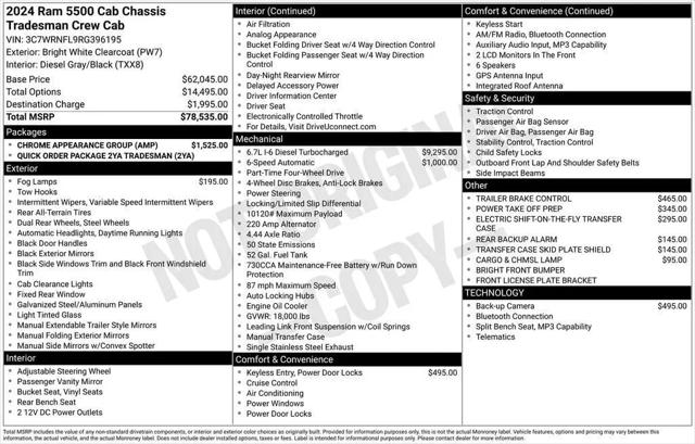 2024 Ram 5500 Tradesman/SLT/Laramie/Limited