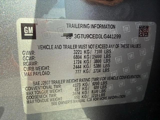 2020 GMC Sierra 1500 4WD Crew Cab Short Box Elevation