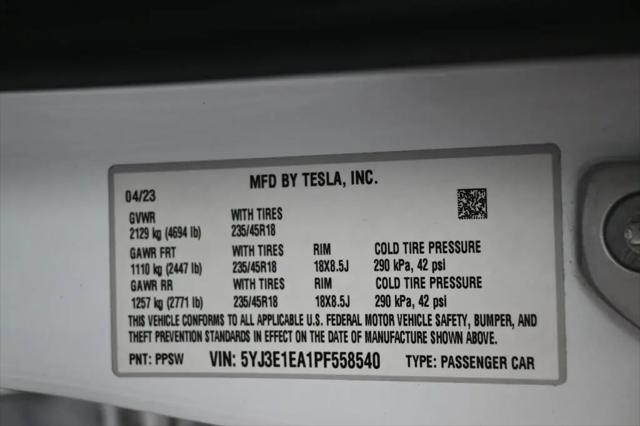 2023 Tesla Model 3 Rear-Wheel Drive