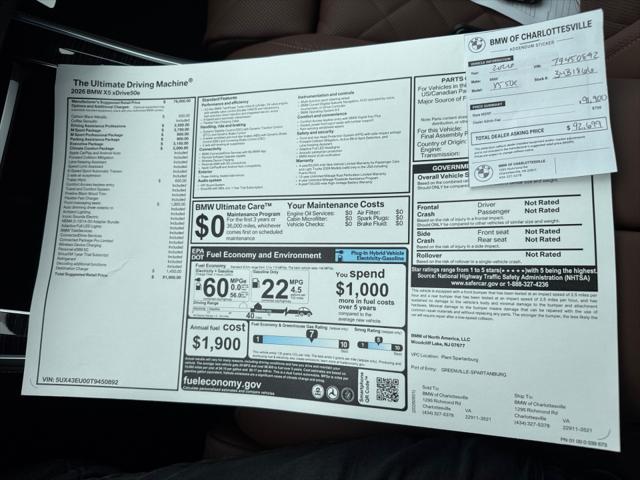 2026 BMW X5 xDrive50e