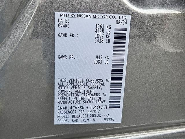2025 Nissan Altima SR FWD