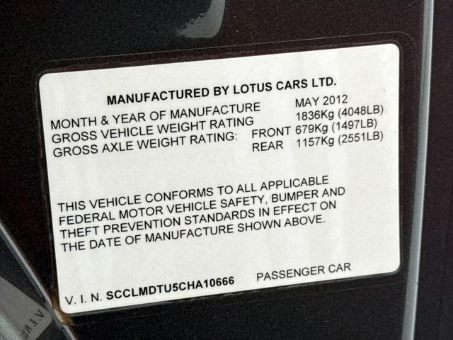 2012 Lotus Evora 2+2
