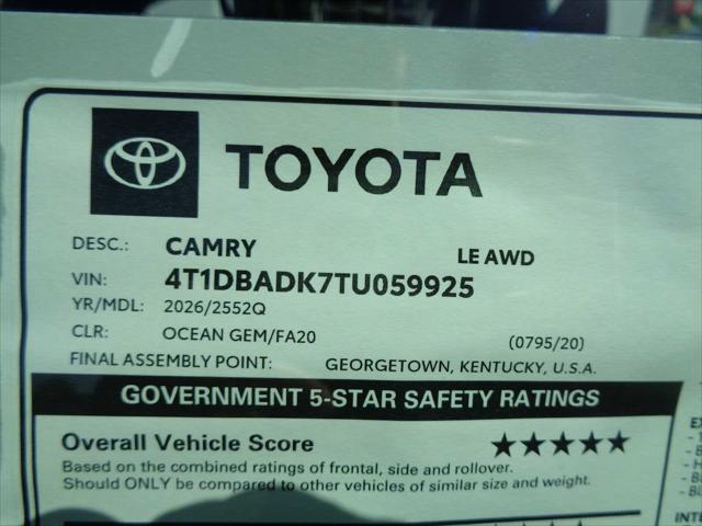 2026 Toyota Camry LE