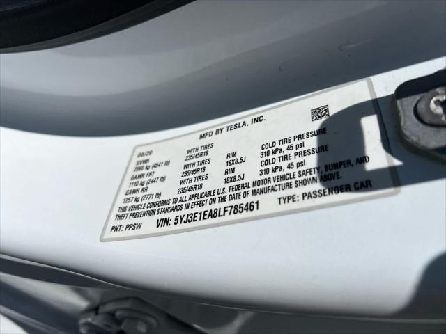 2020 Tesla Model 3 Standard Range Plus Rear-Wheel Drive