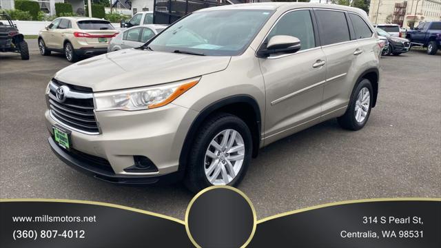 2014 Toyota Highlander LE V6 for sale in Centralia, WA