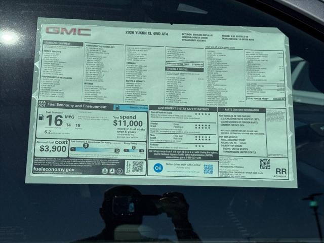 2026 GMC Yukon XL 4WD AT4