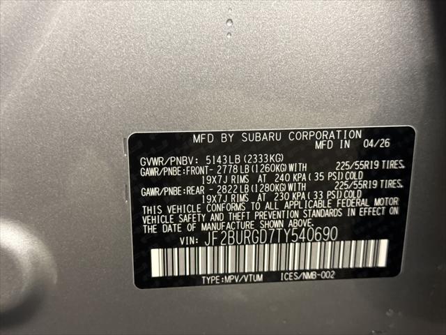 2026 Subaru Outback Limited XT