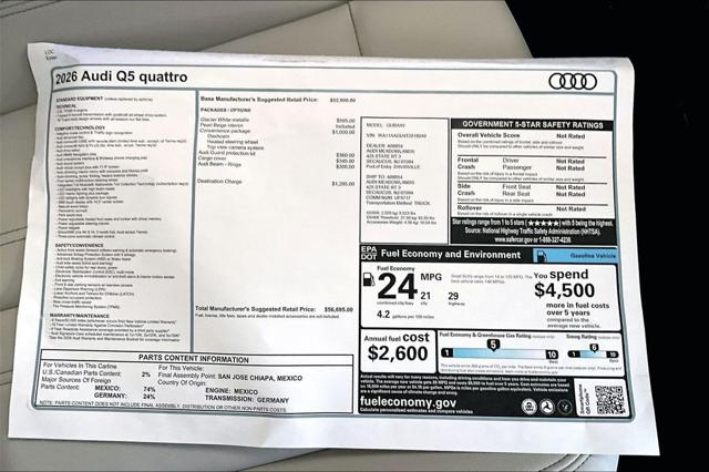 2026 Audi Q5 Premium TFSI quattro S tronic