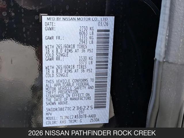 2026 Nissan Pathfinder Rock Creek