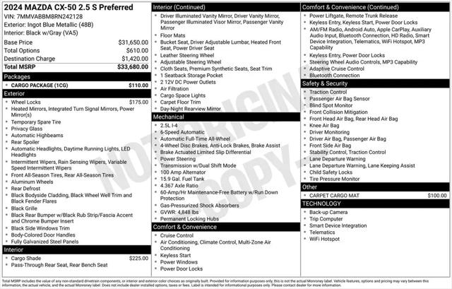 2024 Mazda CX-50 2.5 S Preferred