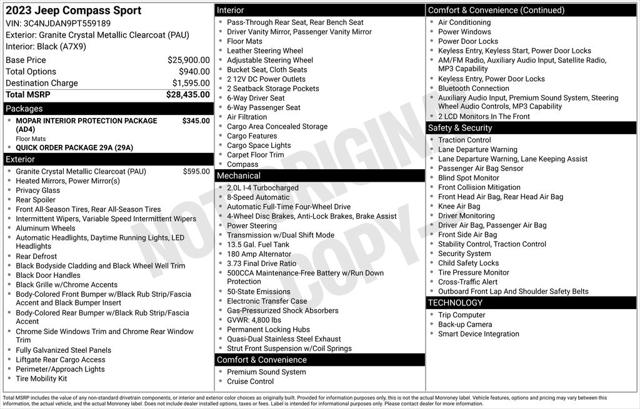 2023 Jeep Compass Sport 4x4 for sale in Pensacola, FL