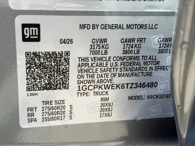 2026 Chevrolet Silverado 1500 4WD Crew Cab Standard Bed RST