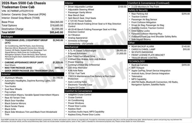 2026 Ram 5500 Tradesman/Big Horn