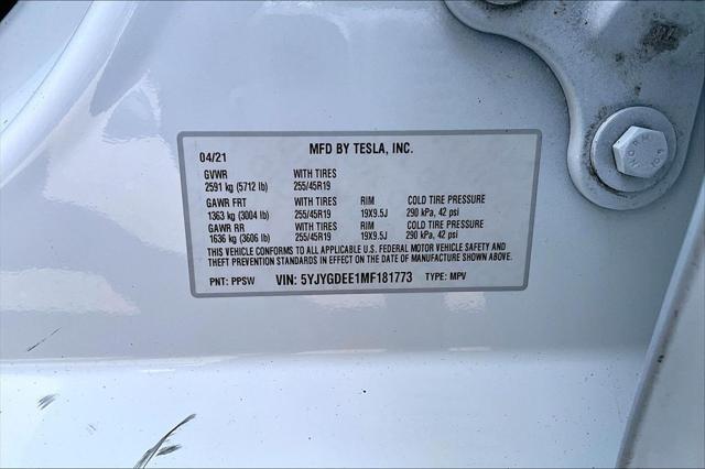 2021 Tesla Model Y Long Range Dual Motor All-Wheel Drive