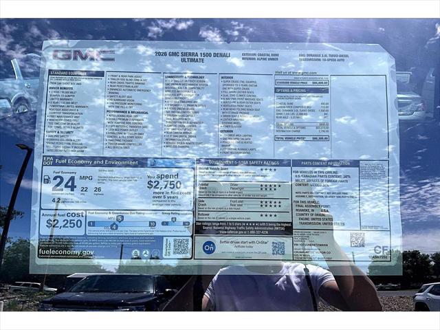 2026 GMC Sierra 1500 Crew Cab, Short Bed, Denali Ultimate, 4WD