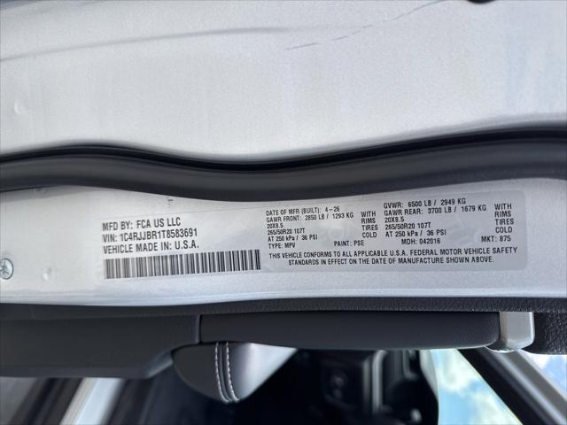 2026 Jeep Grand Cherokee L Limited 4x2