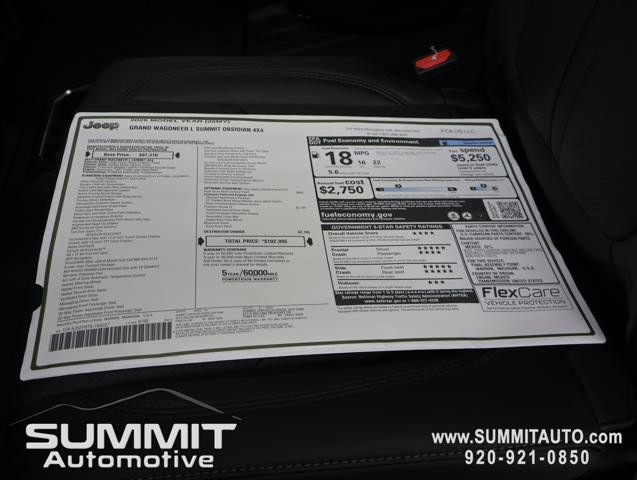 2026 Jeep Grand Wagoneer L Summit Obsidian 4x4