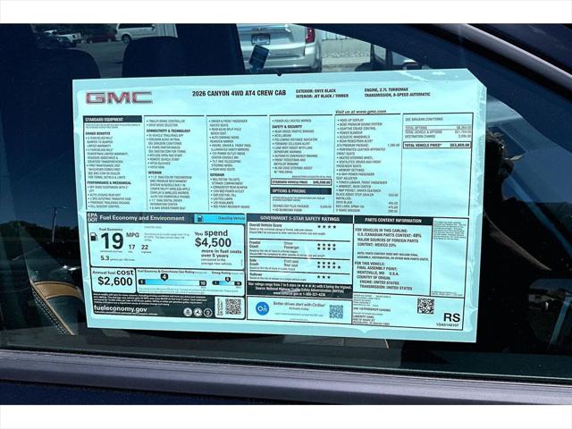 2026 GMC Canyon AT4, 4WD