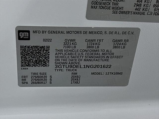 2022 GMC Sierra 1500 Limited 4WD Crew Cab Short Box SLT