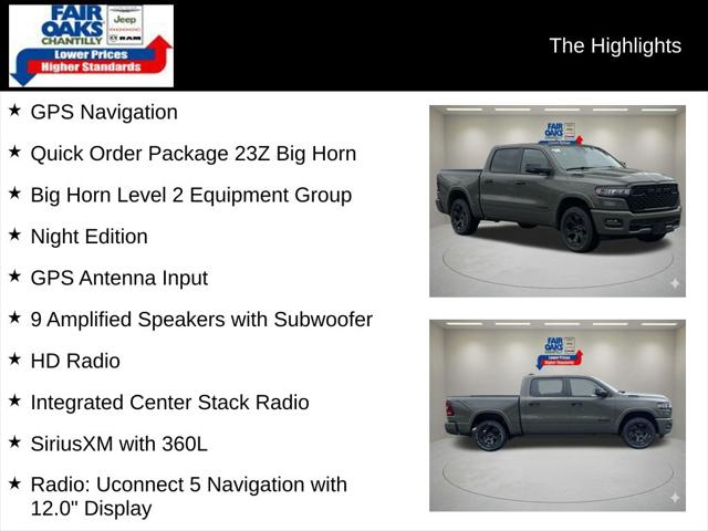 2026 RAM 1500 Big Horn Crew Cab 4x4 57 Box 2026 RAM 1500 Big Horn Crew Cab 4x4 57 Box