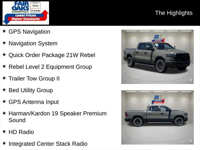 2026 RAM 1500 Rebel Crew Cab 4x4 57 Box 2026 RAM 1500 Rebel Crew Cab 4x4 57 Box