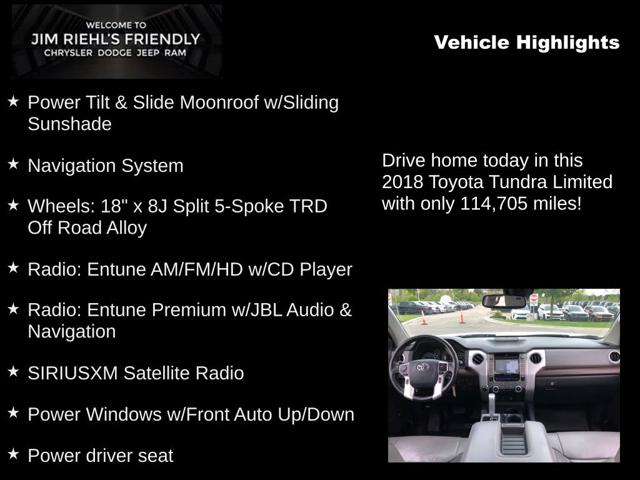 2018 Toyota Tundra Limited 5.7L V8