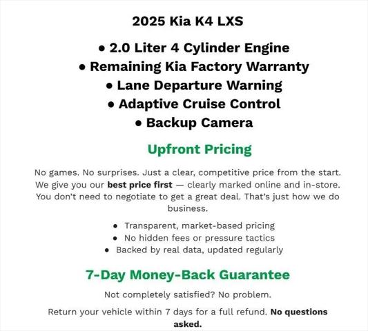 2025 Kia K4 LXS for sale in Green Bay, WI