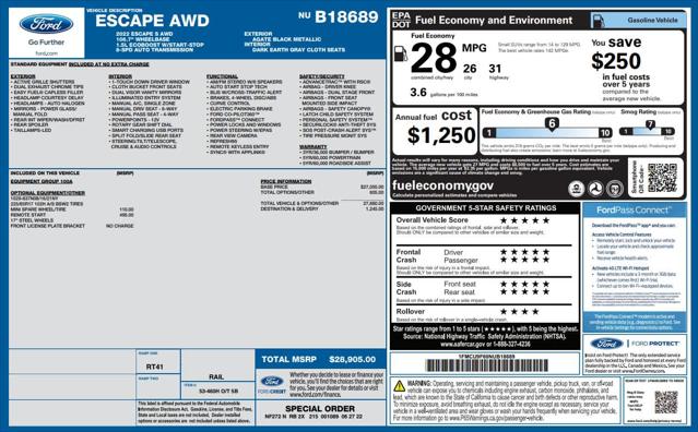 2022 Ford Escape S