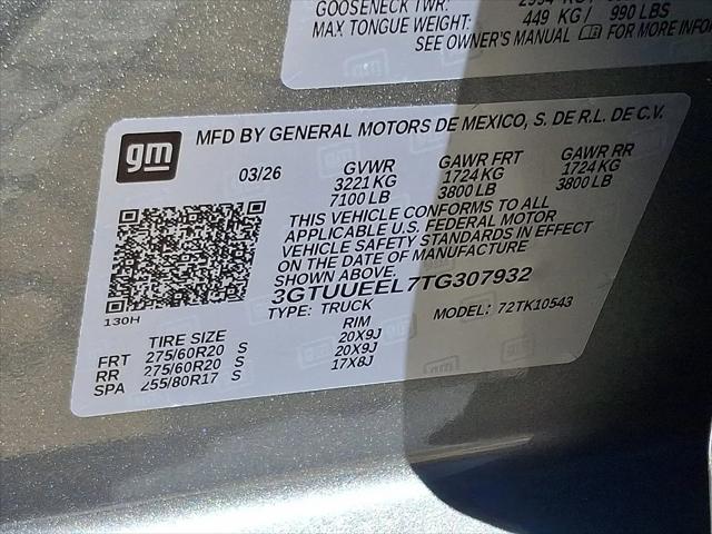 2026 GMC Sierra 1500 Crew Cab, Short Bed, AT4, 4WD
