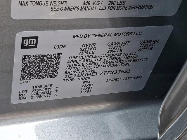 2026 GMC Sierra 1500 Crew Cab, Short Bed, Denali Ultimate, 4WD
