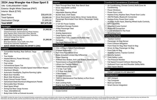 2024 Jeep Wrangler 4xe Sport S 4xe