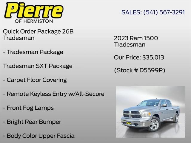 2023 Ram 1500 Classic Tradesman Crew Cab 4x4 5'7" Box
