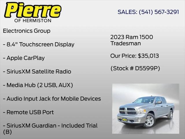 2023 Ram 1500 Classic Tradesman Crew Cab 4x4 5'7" Box