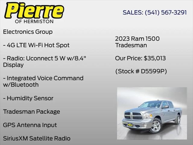 2023 Ram 1500 Classic Tradesman Crew Cab 4x4 5'7" Box
