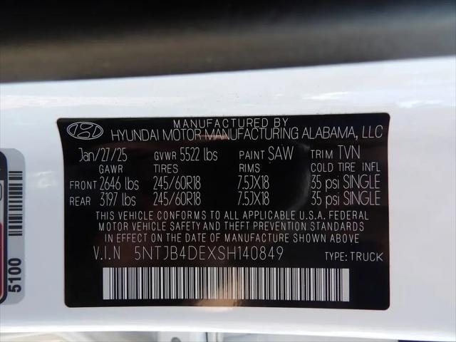 2025 Hyundai Santa Cruz SEL