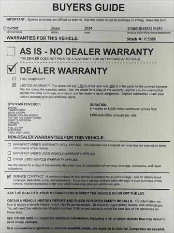 2024 Chevrolet Blazer AWD 3LT