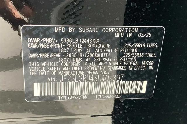 2025 Subaru Forester Limited Hybrid